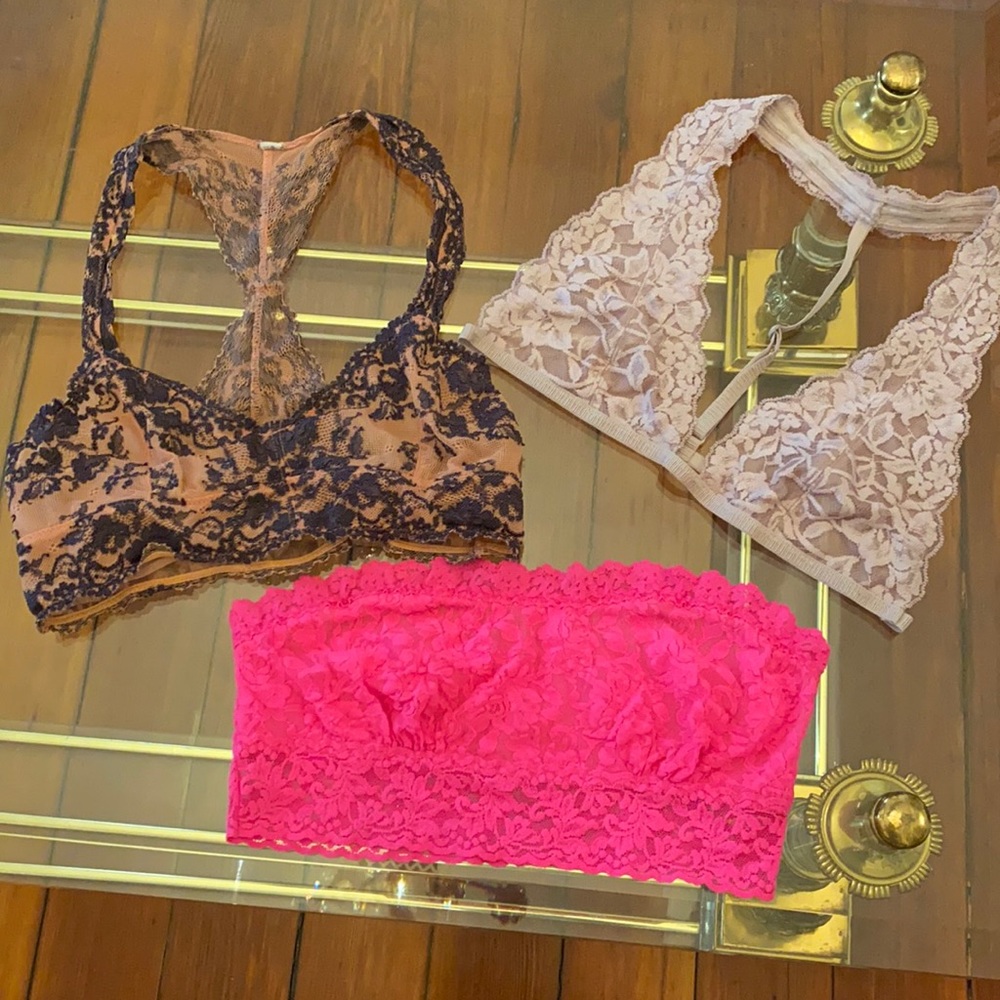 Lot of 3 bralettes